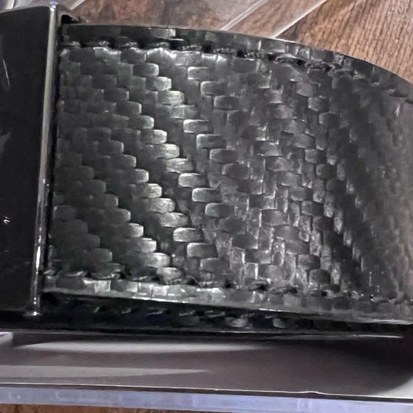 Nexbelt Men’s Black textured Belt adjustable, no holes Utah Trucking Association - Picture 2 of 10